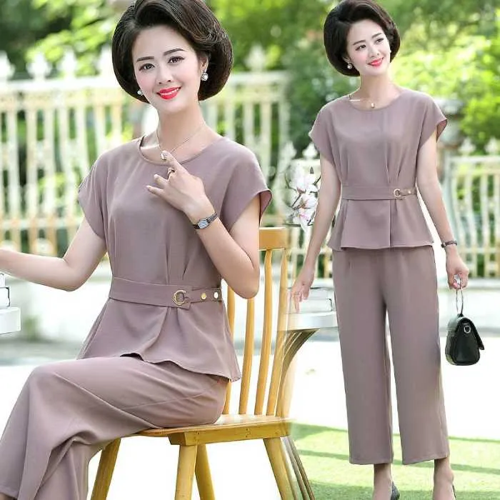 Đồ Bộ Trung Niên Dáng Xếp Ly