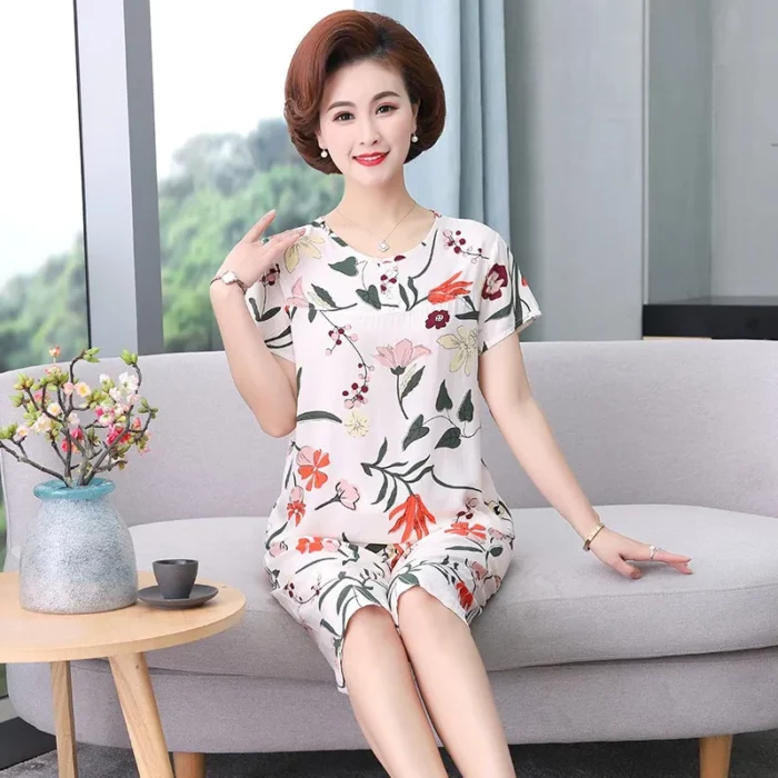 Đồ Bộ Trung Niên Vải Cotton