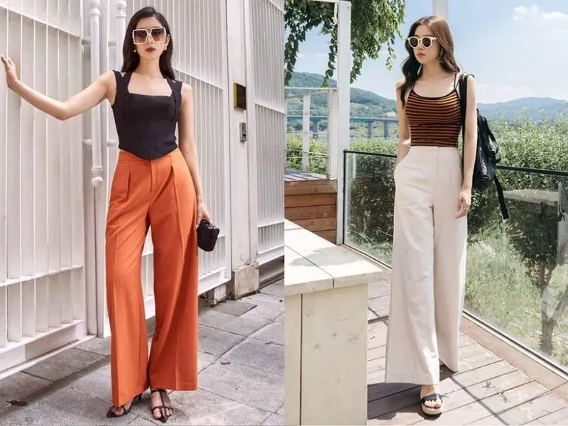 Quần Ống Suông Nữ Mặc Với Áo Gì